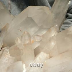 3930g Large Natural Clear White Quartz Crystal Cluster Rough Specimen Healing