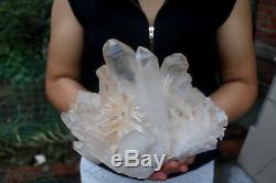 3960g(8.7lb) Natural Beautiful Clear Quartz Crystal Cluster Tibetan Specimen