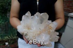 3960g(8.7lb) Natural Beautiful Clear Quartz Crystal Cluster Tibetan Specimen
