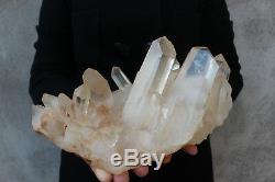 3960g Natural Beautiful Clear Quartz Crystal Cluster Tibetan Specimen B691