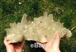 39LB Huge Rock Quartz Crystal Cluster Specimen-BZ157