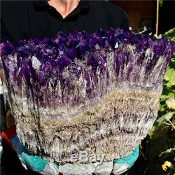 39LB Natural Amethyst geode quartz cluster crystal specimen energy Healing