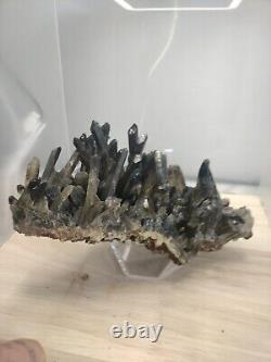 3lb Natural Beautiful Black Quartz Crystal Cluster Mineral Specimen