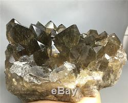 4.0LB NATURAL Clear Golden RUTILATED QUARTZ Crystal Cluster POINT Specimen