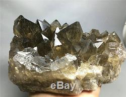 4.0LB NATURAL Clear Golden RUTILATED QUARTZ Crystal Cluster POINT Specimen