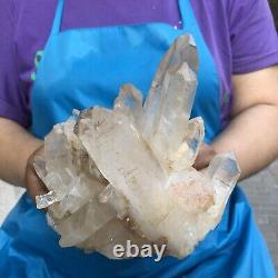 4.13LB Large Natural White Quartz Crystal Cluster Rough Specimen Healing Stone