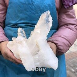 4.13LB Natural Transparent White Quartz Crystal Cluster Specimen Healing 838