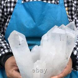 4.15LB Clear Natural Beautiful White QUARTZ Crystal Cluster Specimen