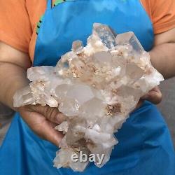 4.15LB Large Natural White Quartz Crystal Cluster Rough Specimen Healing Stone