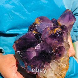 4.22LB Natural Amethyst Cluster Quartz Crystal Mineral Specimen Healing