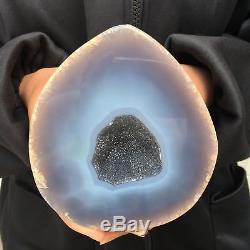 4.26LB Natural Agate geode quartz cluster crystal Specimens healing AT1925