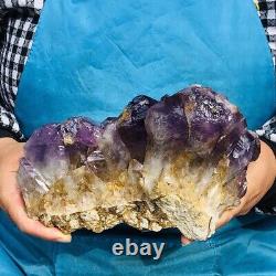 4.29LB Natural Amethyst Cluster Quartz Crystal Rare Mineral Specimen Heals 700