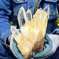 4.29LB Natural Crystal Cluster Specimen Quartz Reiki Healing