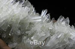 4.32lb AAA+++ Clear Natural White QUARTZ Crystal Cluster Tibetan Specimen