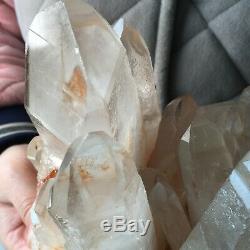 4.3lb Large Natural Clear White Quartz Crystal Cluster Rough Healing Specimen
