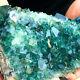 4.41lb Naturalgreen Fluorite Quartz Crystal Cluster Mineral Specimen Fllsffc194