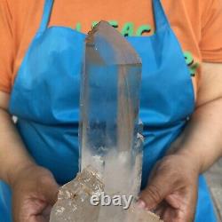 4.46LB Large Natural White Quartz Crystal Cluster Rough Specimen Healing Stone