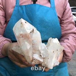 4.4LB Natural Transparent White Quartz Crystal Cluster Specimen Healing 510