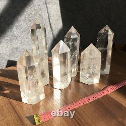 4.4LB a lot natural clear quartz obelisk crystal healing Mineral random