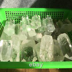 4.4LB natural clear quartz obelisk crystal wand point healing random 20-25pcs