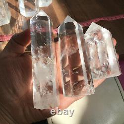 4.4LB natural clear quartz obelisk crystal wand point healing random 20-25pcs