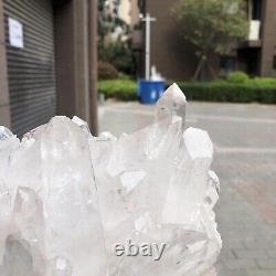 4.53LB Natural Transparent White Quartz Crystal Cluster SpecimenHealing 1155