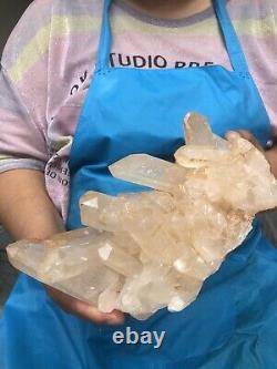 4.59LB Large Natural White Quartz Crystal Cluster Rough Specimen HEALING
