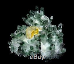 4.5LB Beauty Clear Green Phantom Quartz Crystal Cluster Point Mineral Specimen