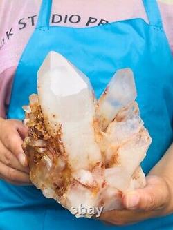 4.62LB Natural White Quartz Crystal Cluster Rough Specimen Healing Stone