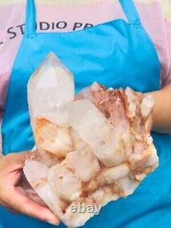 4.62LB Natural White Quartz Crystal Cluster Rough Specimen Healing Stone