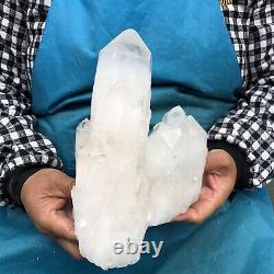4.64LB Large Natural White Quartz Crystal Cluster Rough Specimen HEALING