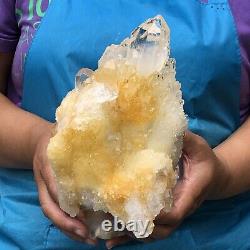 4.66LB Large Natural White Quartz Crystal Cluster Rough Specimen Healing Stone
