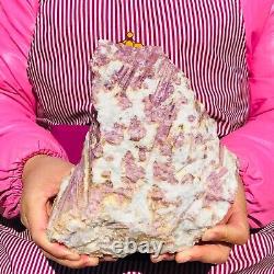 4.88LB Natural Red tourmaline Quartz Crystal cluster mineral specimen Healing