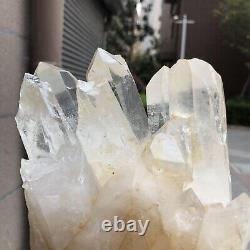 4.92LB Large Natural White Quartz Crystal Cluster Rough Specimen Healing Stone