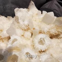 4.92LB Natural white Quartz Pineapple Cluster Mineral Crystal Specimen Healing