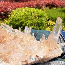4.93LB Top natural transparent crystal quartz crystal cluster mineral specimen