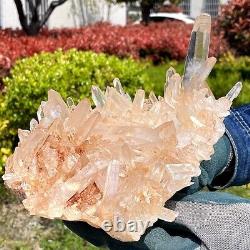 4.93LB Top natural transparent crystal quartz crystal cluster mineral specimen