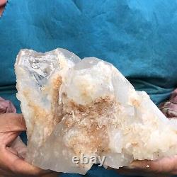 4.97LB Natural Transparent White Quartz Crystal Cluster Specimen Healing 516