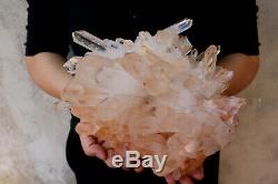 4040g Natural Beautiful Clear Quartz Crystal Cluster Tibetan Specimen Healing