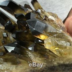 4067g Large Natural Black Smoky Quartz Crystal Cluster Rough Healing Specimen