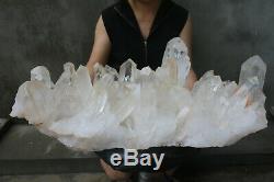 40800g(89.8lb) Natural Beautiful Clear Quartz Crystal Cluster Tibetan Specimen