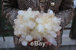 4150g(9.1lb) Natural Beautiful Clear Quartz Crystal Cluster Tibetan Specimen