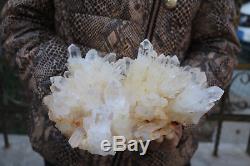 4150g(9.1lb) Natural Beautiful Clear Quartz Crystal Cluster Tibetan Specimen