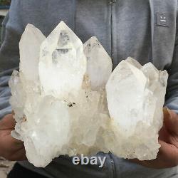 4280g Large Natural Clear White Quartz Crystal Cluster Rough Healing Specimen