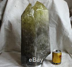 43.2LB Huge Natural Smokey Citrine Quartz Crystal Cluster Twins Points Healing