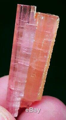 43.5 Ct-Top Class Fully Terminated Pink Color Stepwise TOURMALINE Crystal Bunch
