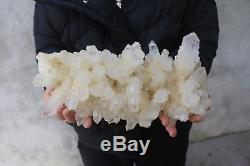 4300g Natural Beautiful Clear Quartz Crystal Cluster Tibetan Specimen B843