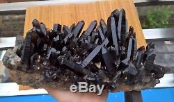 4390g Natural Beauty Rare Black Quartz Crystal Cluster Mineral Specimen