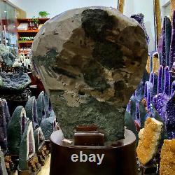 44.33LB Natural Amethyst geode quartz cluster crystal specimen Healing