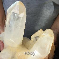 4436g Large Natural Clear White Quartz Crystal Cluster Rough Healing Specimen